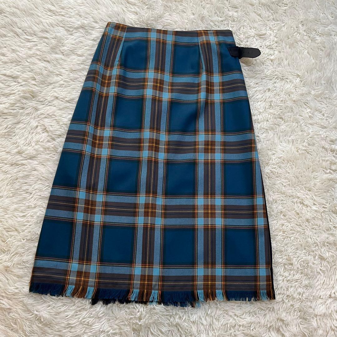 24AW✨美品✨オニールオブダブリン　ロングスカート　ラップ キルトスカート