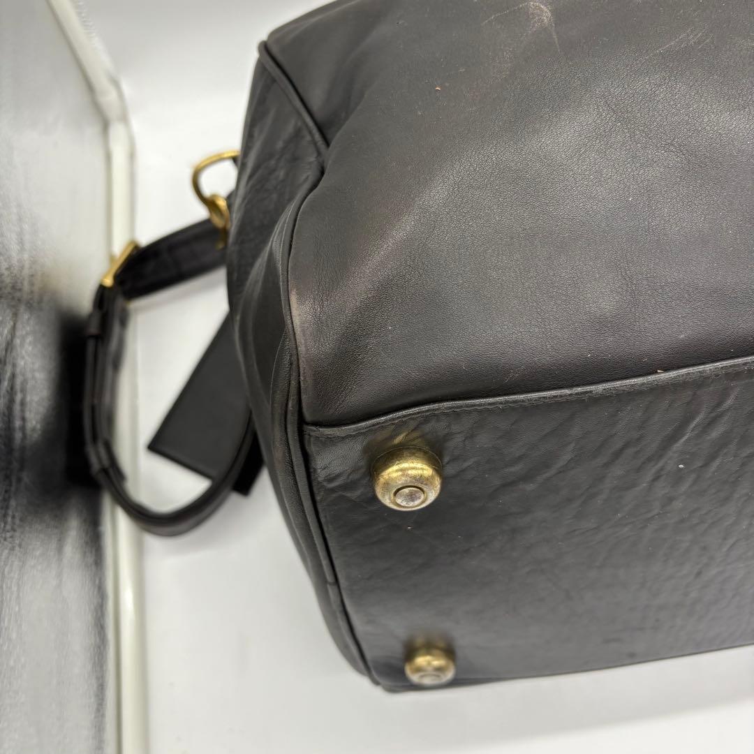 【美品】オールドコーチ　ボストンバッグ　2way チャーム　グラブタンレザー　黒