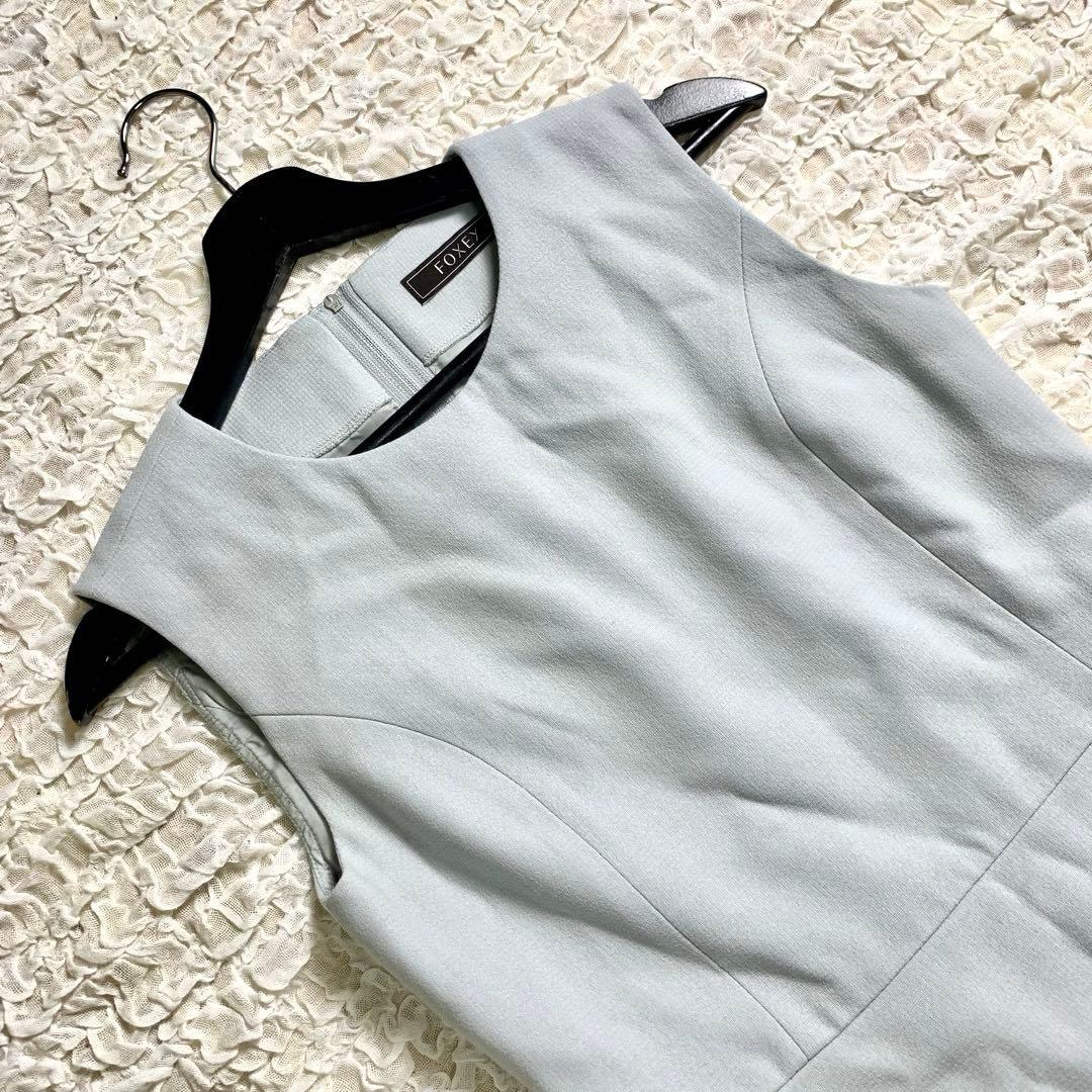 美品　FOXEY フォクシー　40番代　近年モデル　ワンピース　水色
