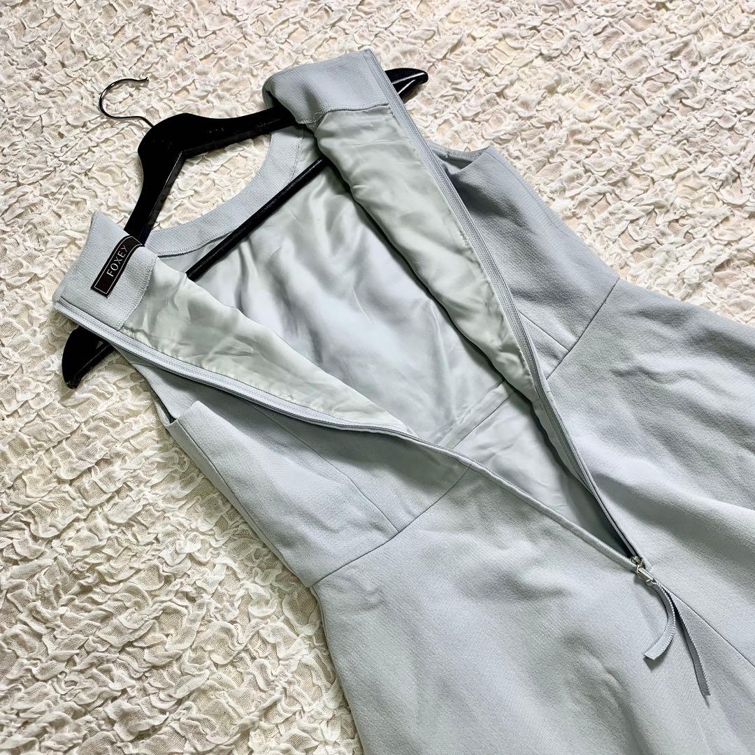 美品　FOXEY フォクシー　40番代　近年モデル　ワンピース　水色