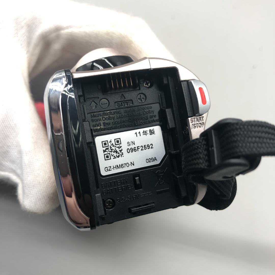 JVC　コンパクトデジタルビデオカメラ　箱付き　説明書付き　GZ-HM670 O