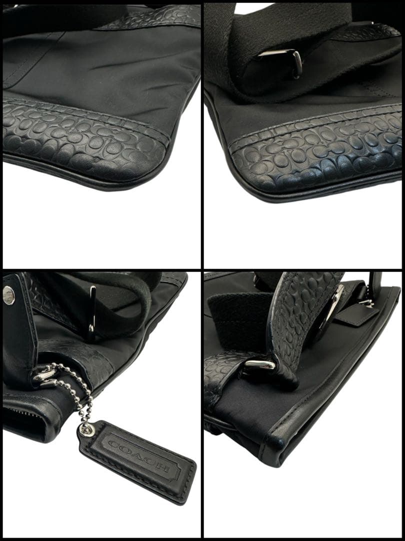 COACH　ショルダーバッグ　ミニシグネチャー　ナイロン　F70325