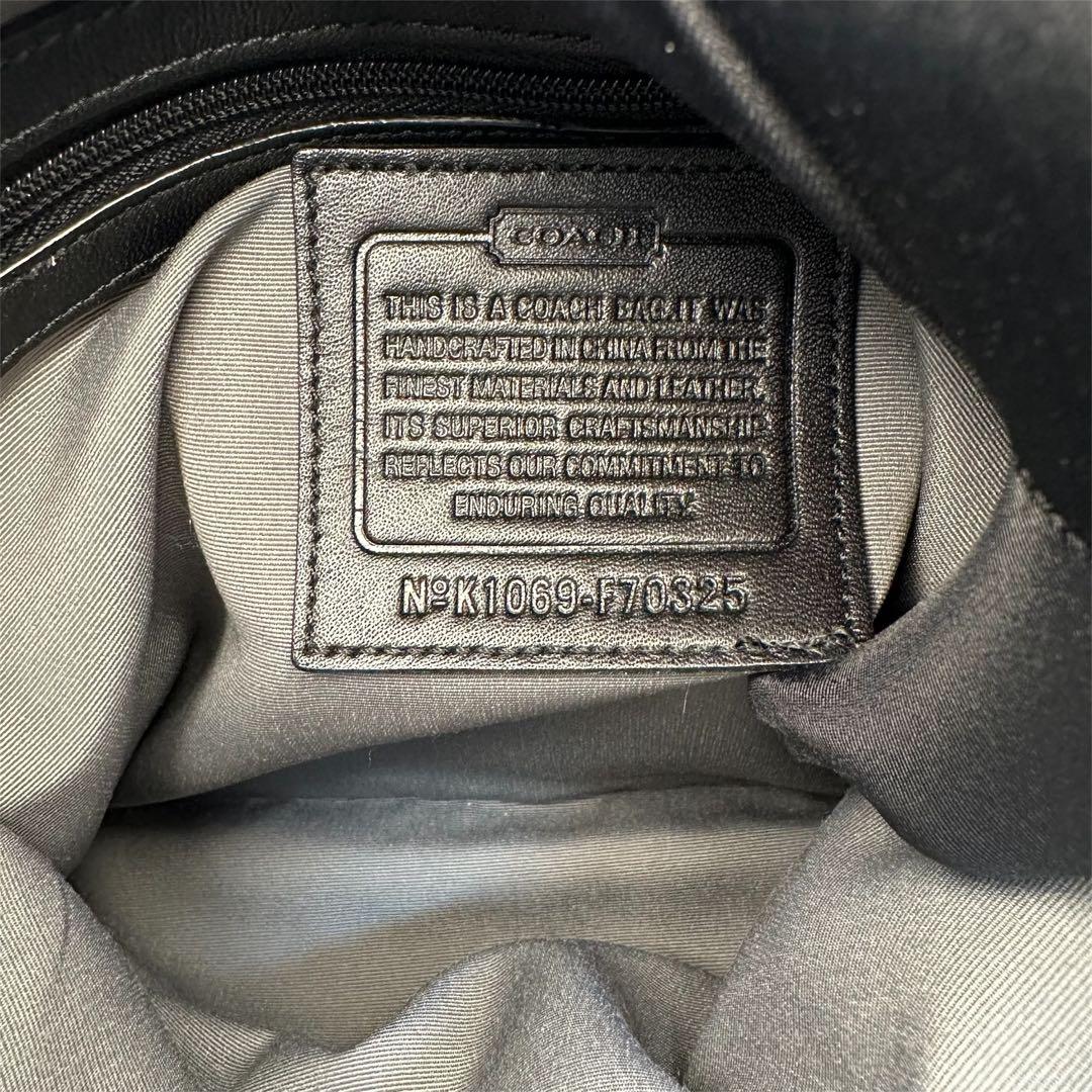 COACH　ショルダーバッグ　ミニシグネチャー　ナイロン　F70325