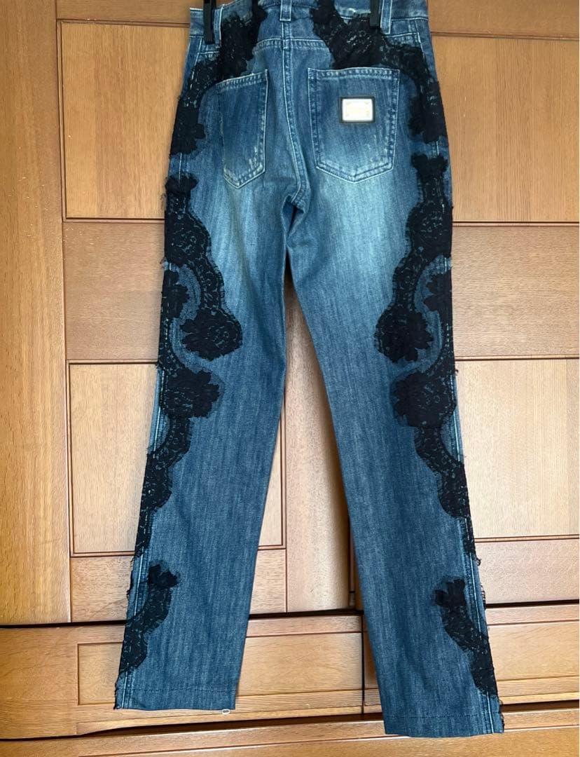 Dolce & Gabbana レース付きデニム 38サイズ