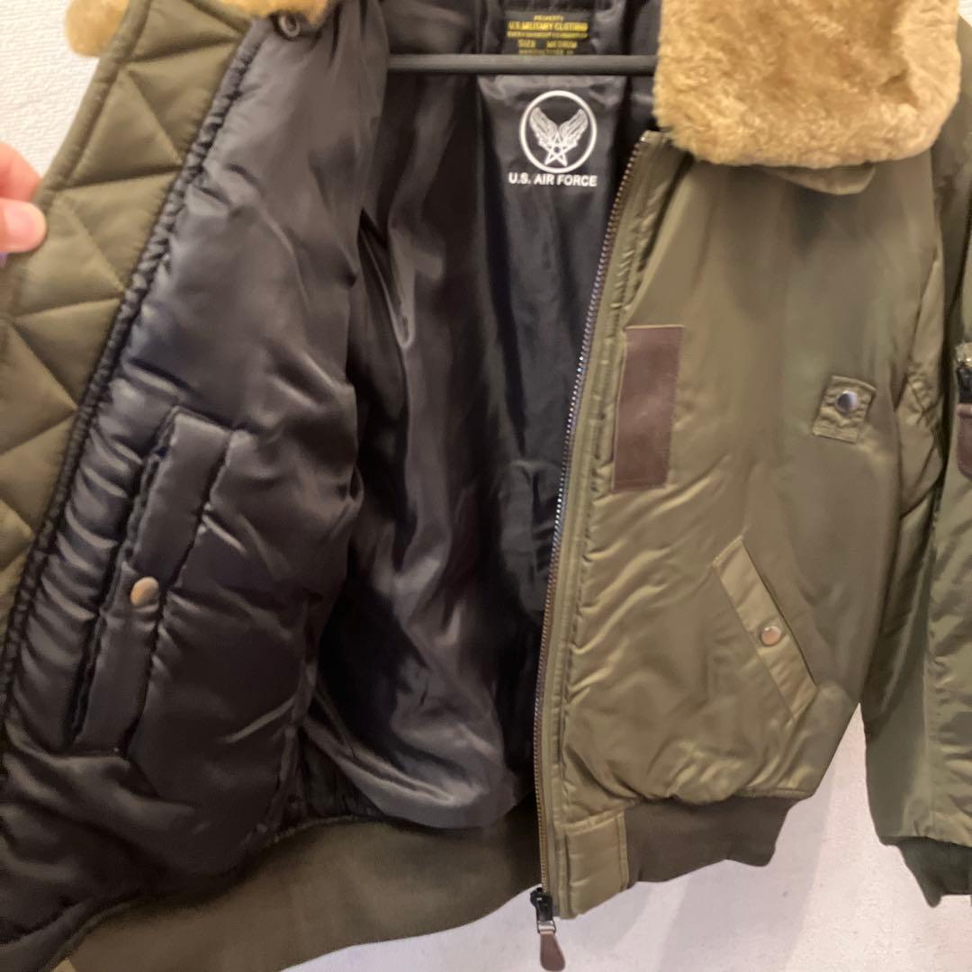 KARAKU B-15フライトジャケット M オリーブ　美品