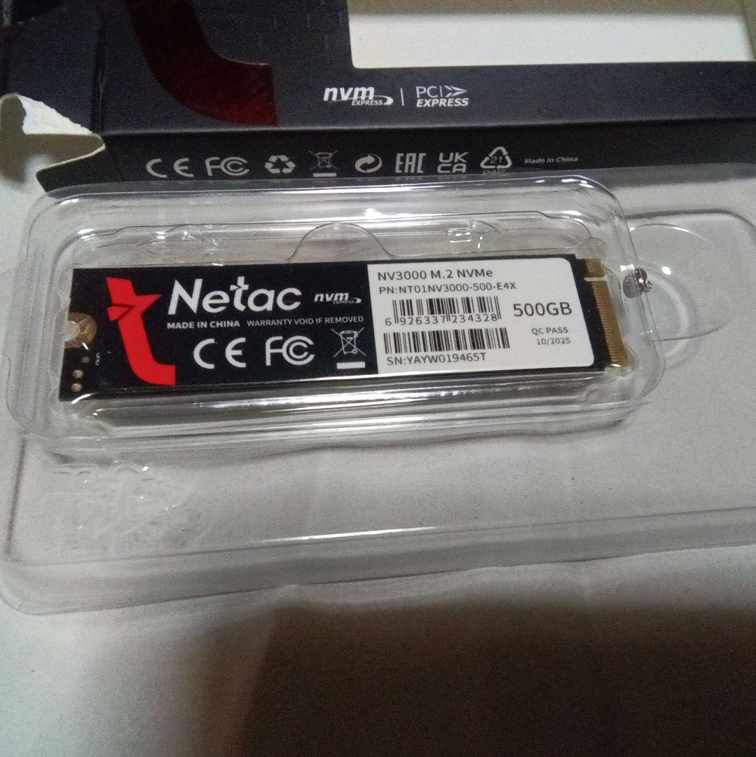 NVMe M.2 SSD 500GB (512GB) 正常100%