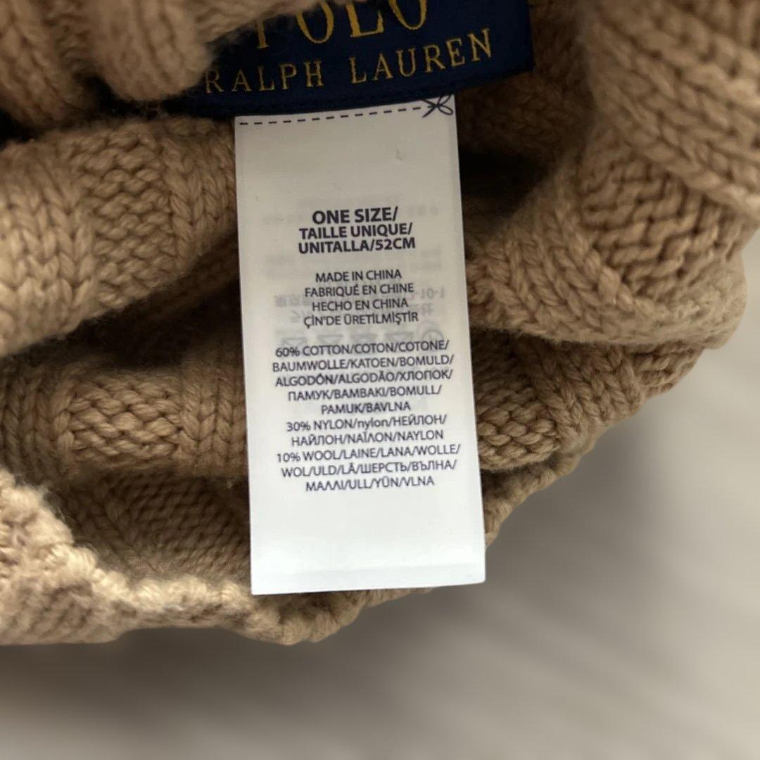 RALPH LAUREN ニット帽 FISHERMAN BEANIE