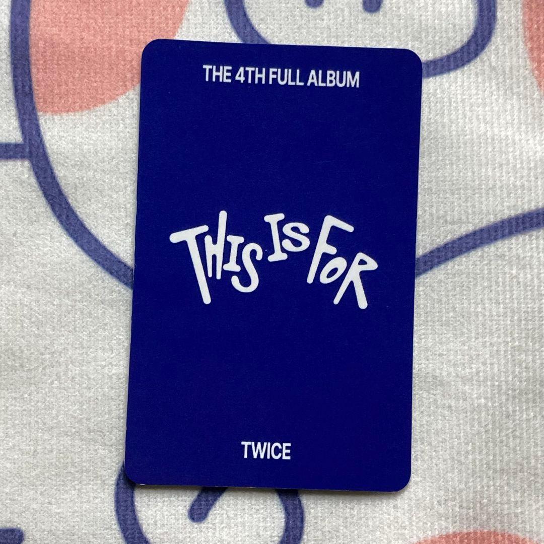 TWICE THIS IS FOR 人気歌謡 ツウィ 7/13 トレカ