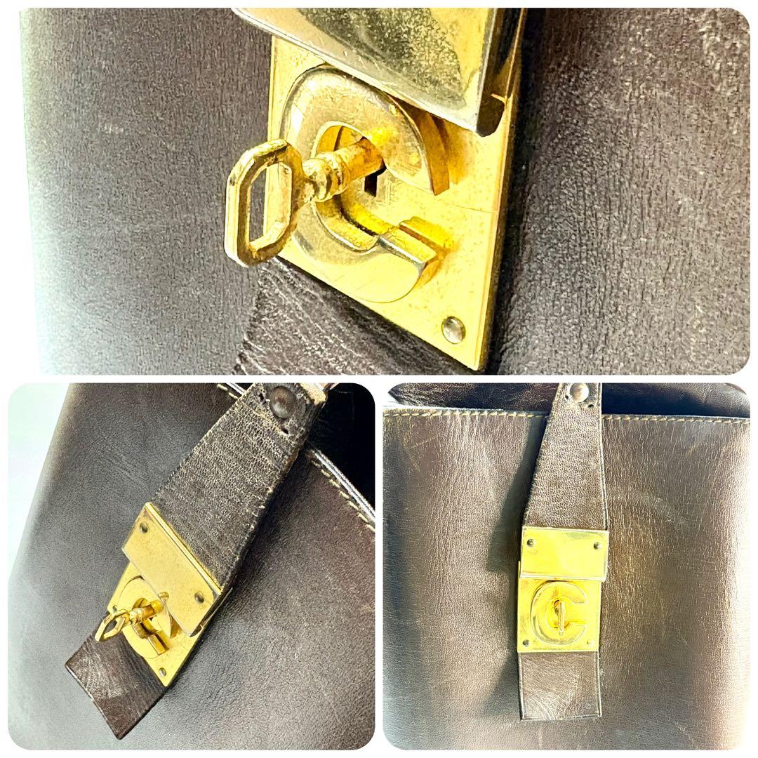 【希少】CELINE セリーヌ 馬車柄 Cマカダム柄 ボストンバッグ Cサルキー