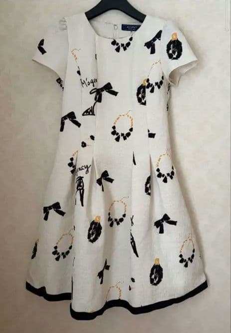 定価42900円✨️☆エムズグレイシー☆モチーフプリントドレス ワンピース38