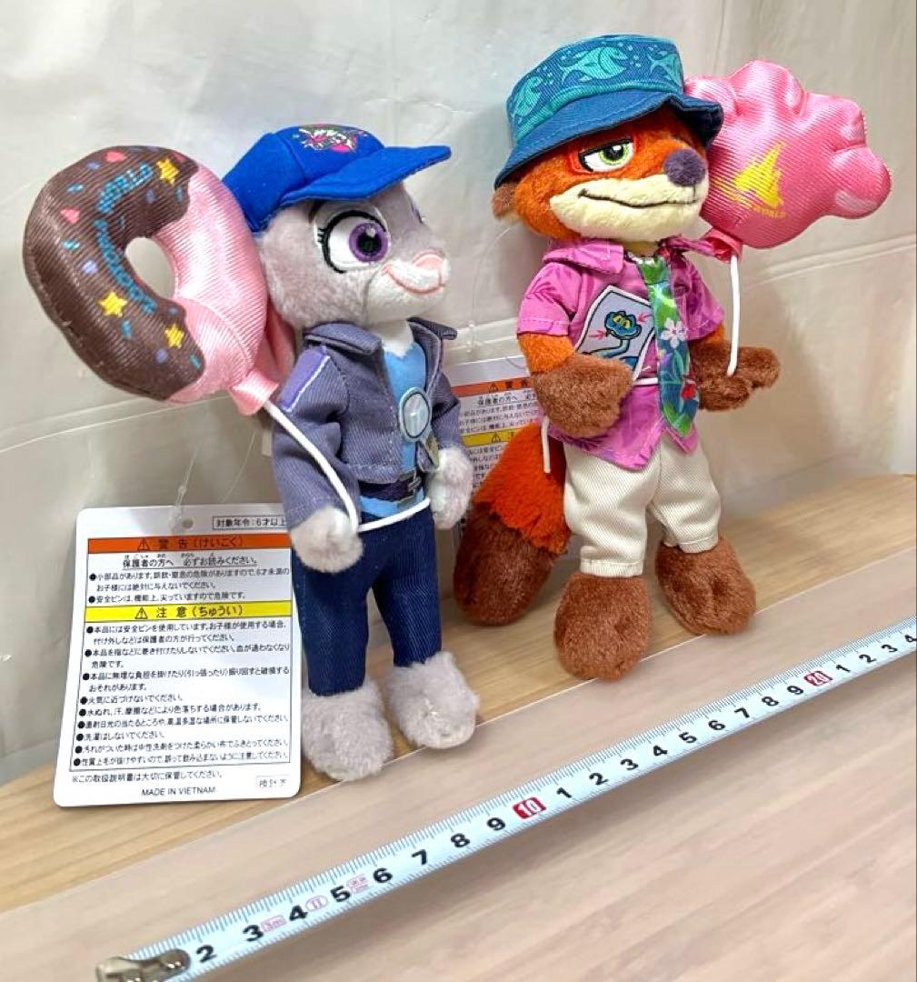 ニック　ジュディ　ズートピア ディズニーリゾート　ぬいぐるみバッジ　2体セット