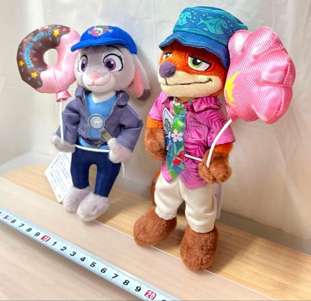 ニック　ジュディ　ズートピア ディズニーリゾート　ぬいぐるみバッジ　2体セット