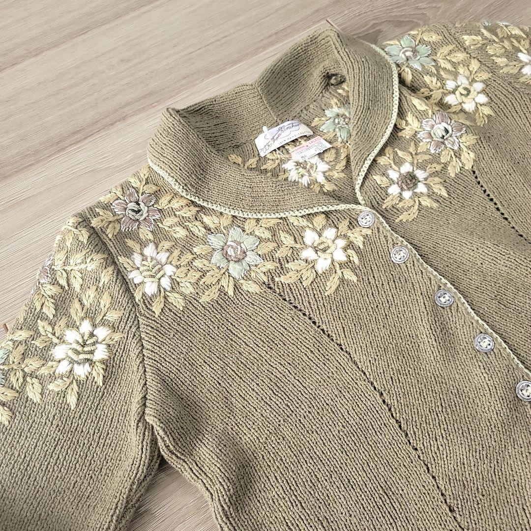 Wolken Stricker☆ドイツ製☆新品☆XL☆手編み刺繍カーディガン