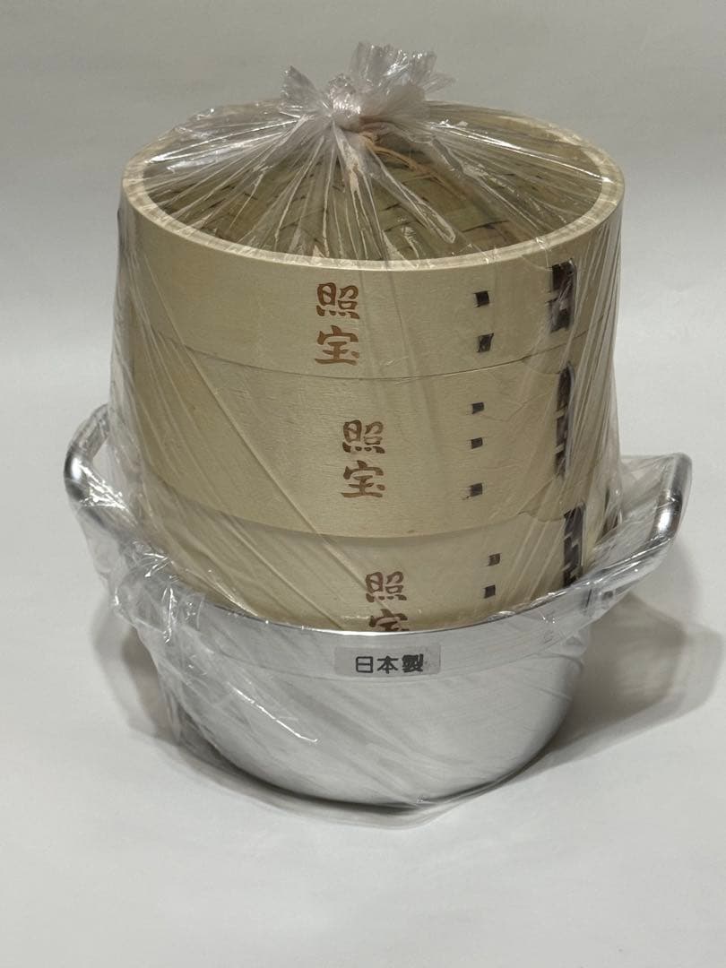 Suu〜様購入予定商品・白木蒸籠１８センチ２段・蒸し板セット