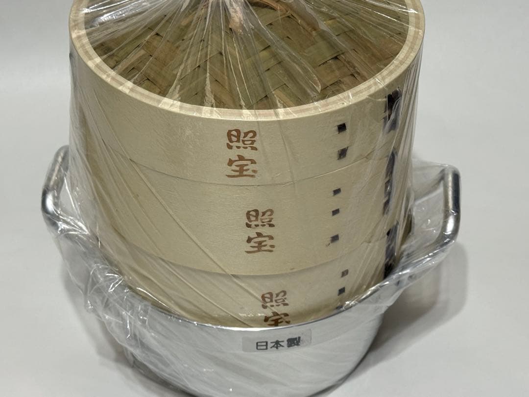 Suu〜様購入予定商品・白木蒸籠１８センチ２段・蒸し板セット