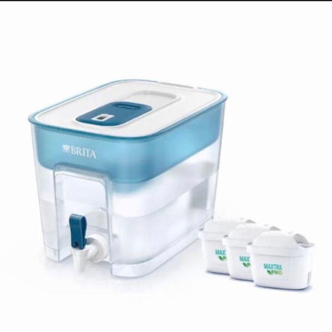 ブリタ ポット型浄水器 フロー カートリッジ3個付き
