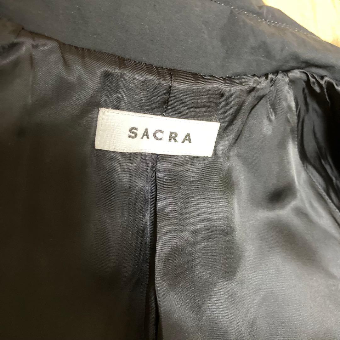 SACRA サクラ パディングタフタ ロング コート