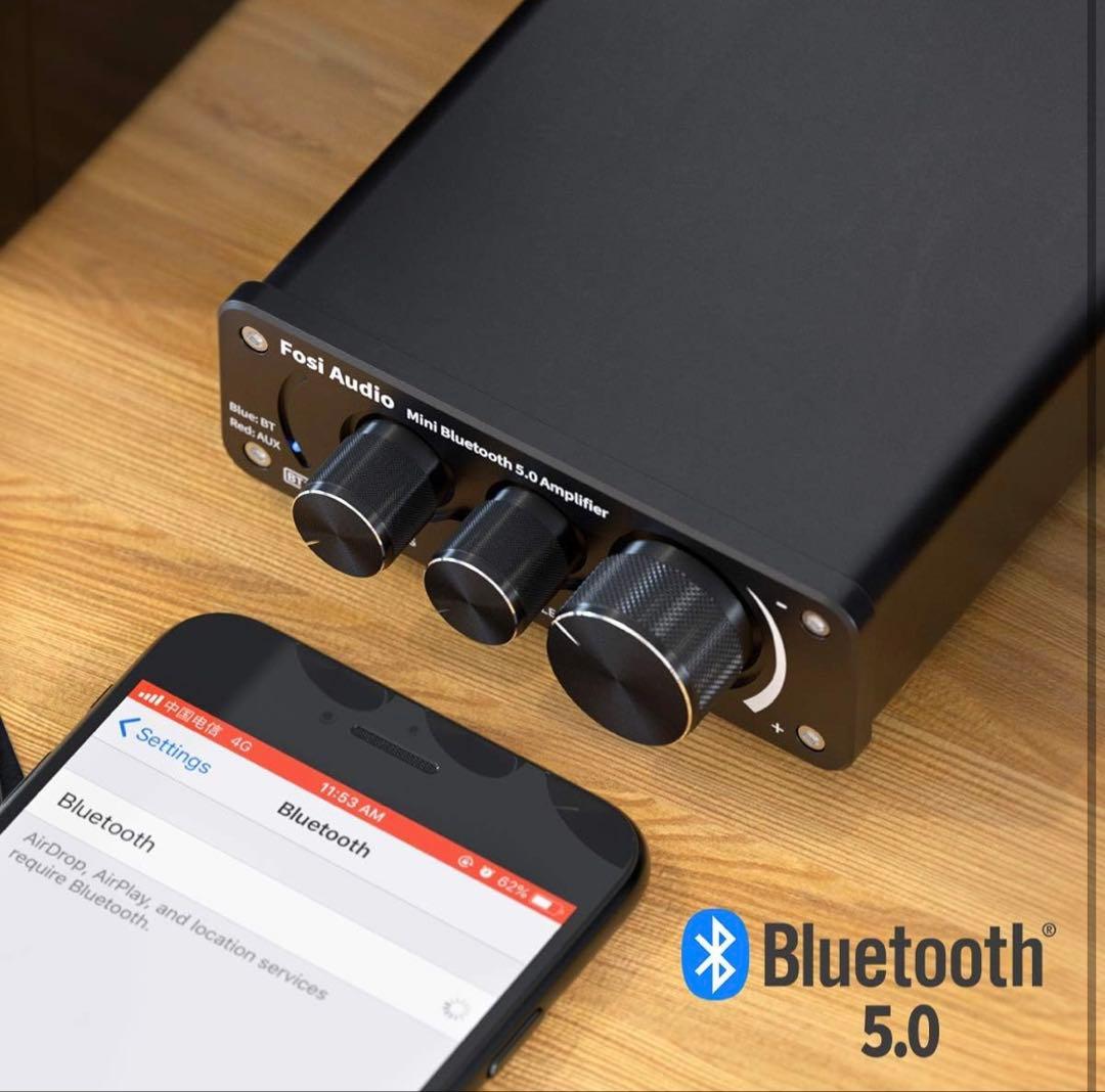 Fosi Audio BT10A Bluetooth パワーアンプ ステレオ