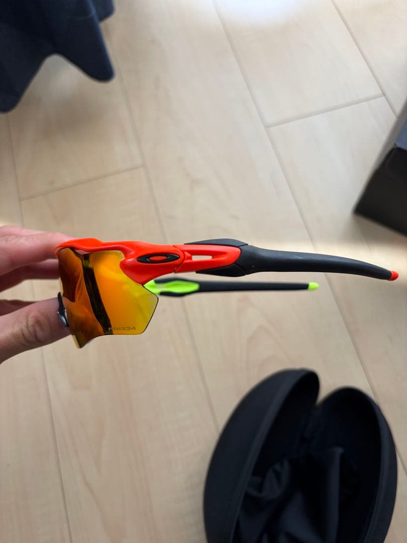 Oakley スポーツサングラス オレンジ/イエロー/レッド　平昌五輪限定モデル