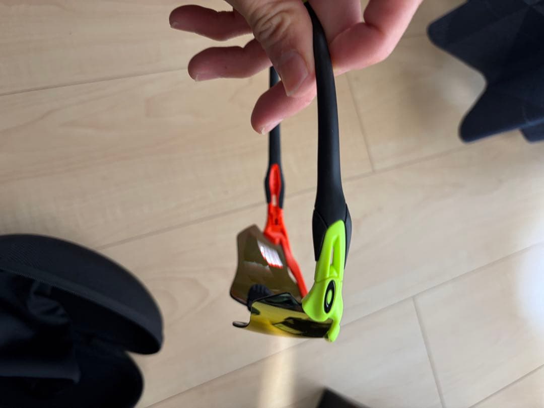 Oakley スポーツサングラス オレンジ/イエロー/レッド　平昌五輪限定モデル