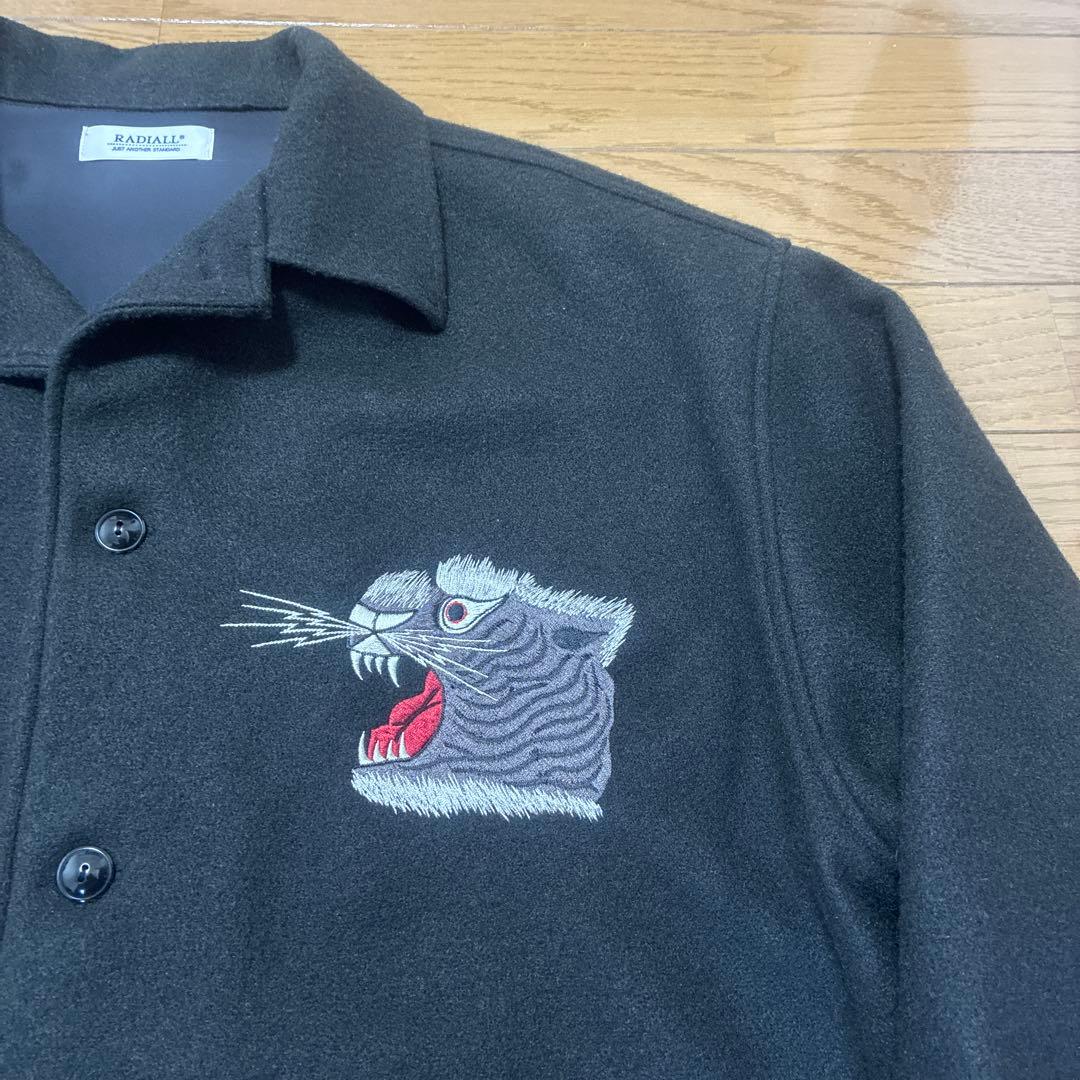★極美品★RADIALLE 刺繍虎スーベニアジャケットブラックLサイズ 完売品