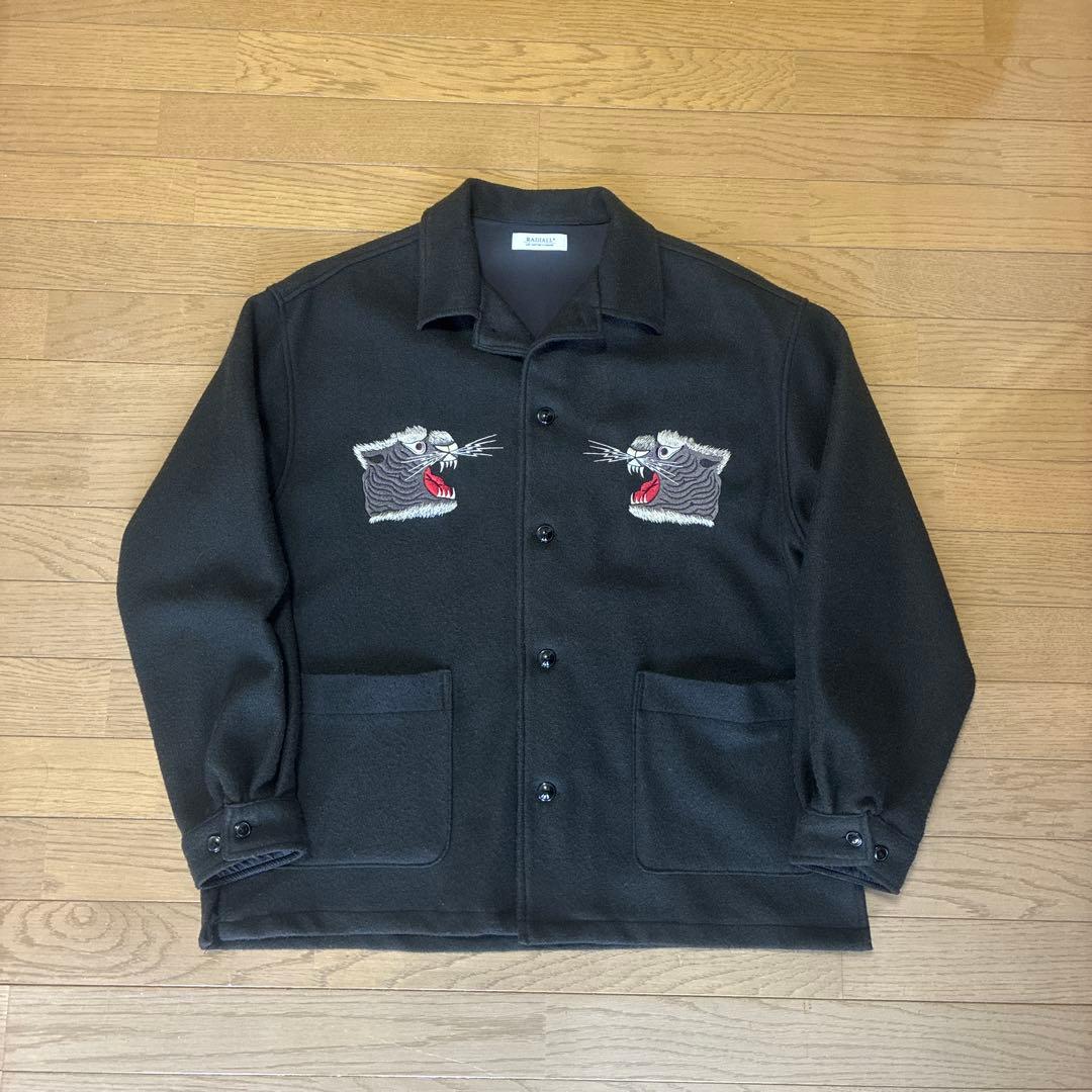 ★極美品★RADIALLE 刺繍虎スーベニアジャケットブラックLサイズ 完売品