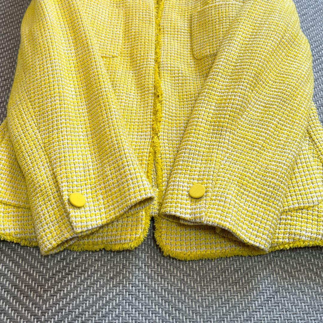 極美品 MaxMara WEEKEND ツイード ノーカラージャケット 3XL
