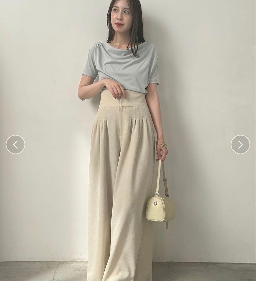 FRAY I.D　ドレープネックオフショルカットソー