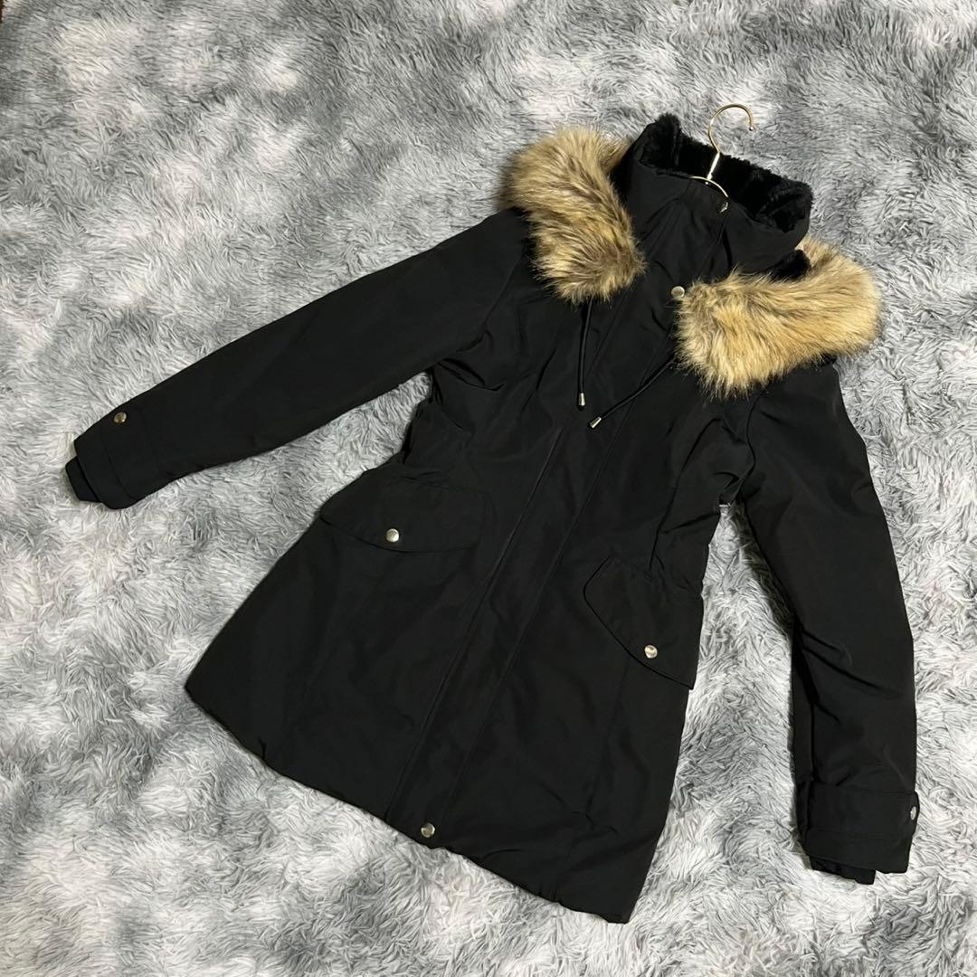 美品❗️極暖ファー付き❗️【ZARA】ウィンターパーカー モッズコート 中綿