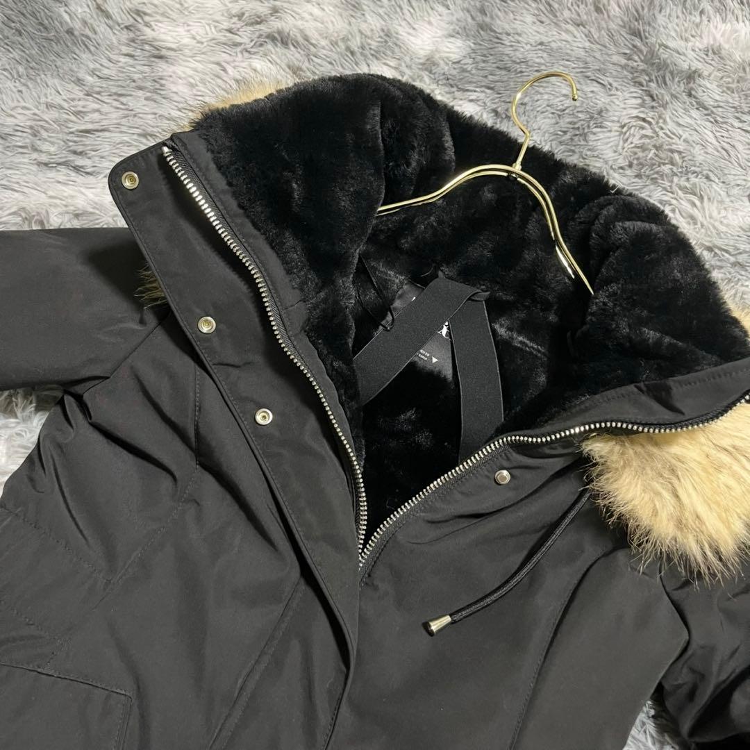 美品❗️極暖ファー付き❗️【ZARA】ウィンターパーカー モッズコート 中綿