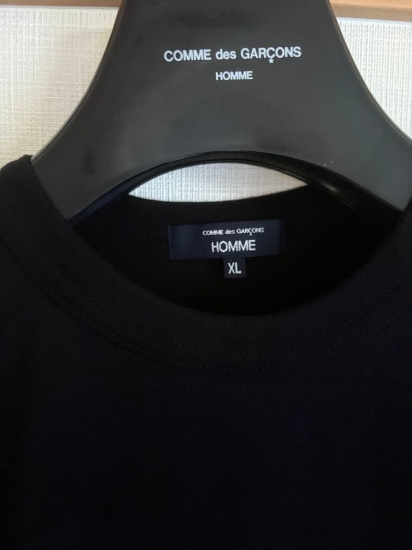 コムデギャルソン　黒　Tシャツ　XL