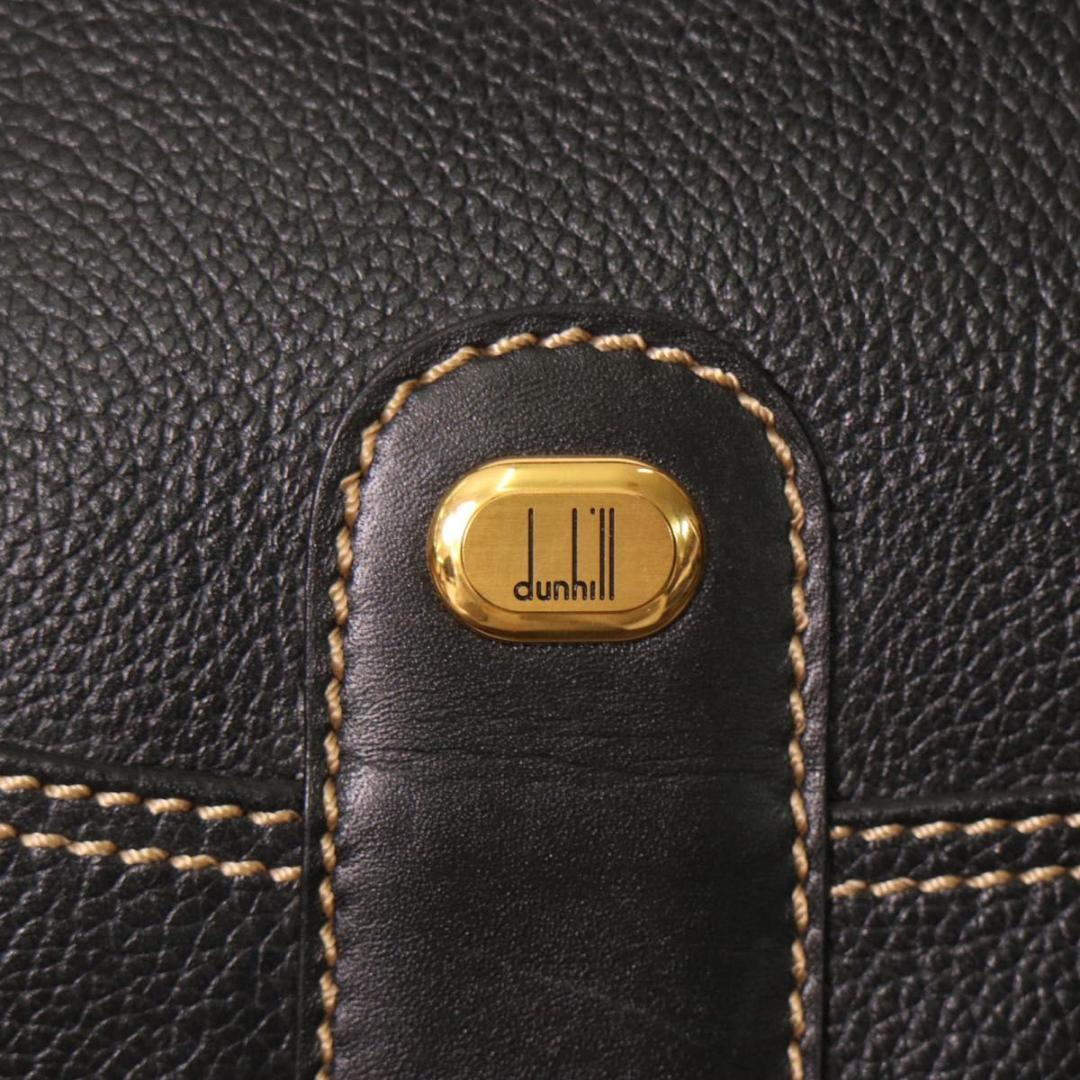 dunhill ダンヒル 本革 レザー ボストンバッグ 旅行バッグ 黒 大容量