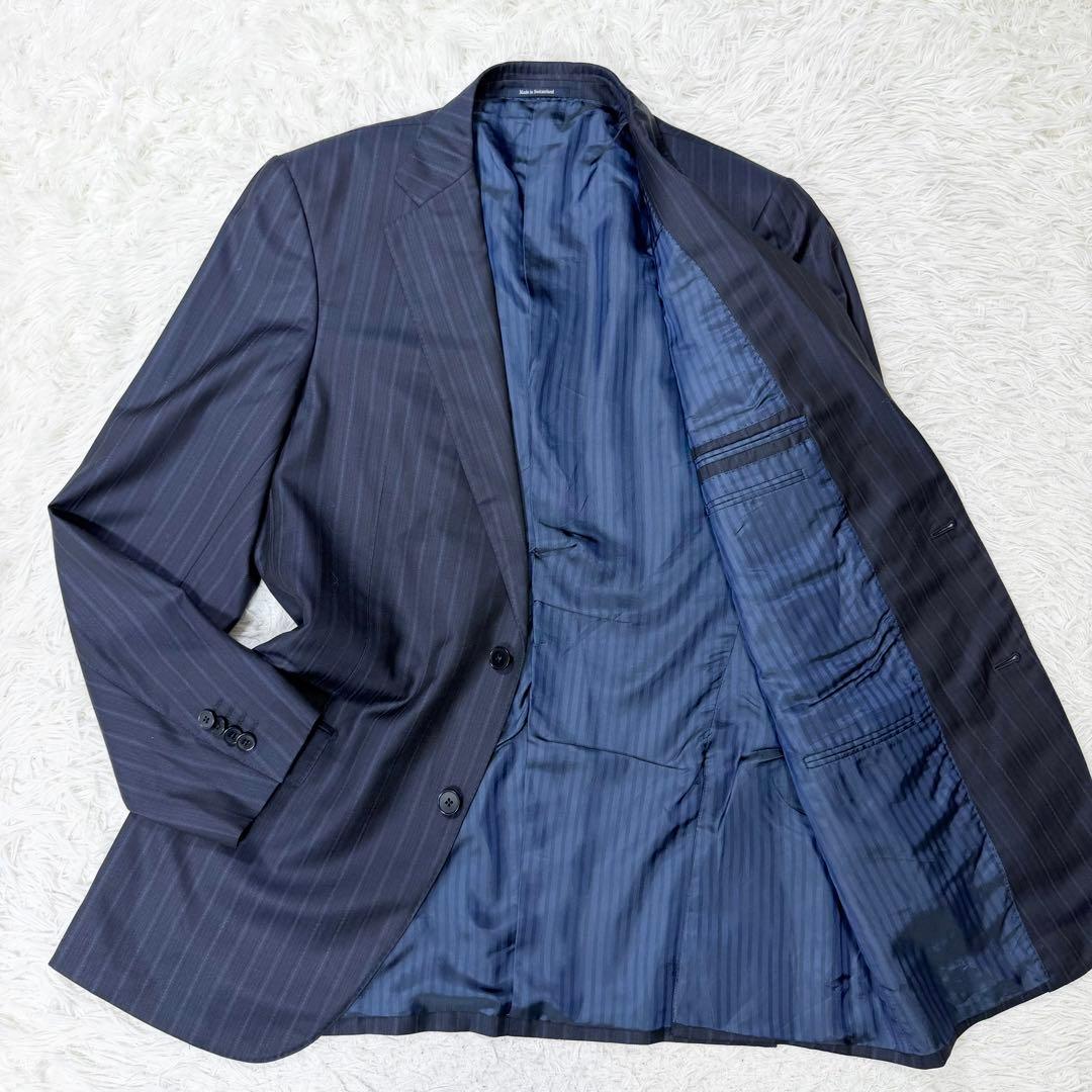 【最高級】エルメネジルドゼニア トロフェオシルク ジャケット 54R 濃紺