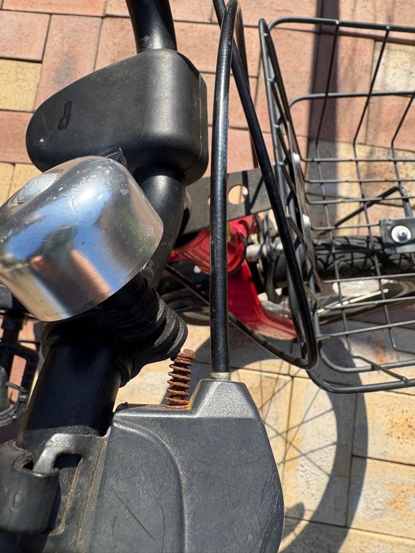 【直接引き渡し限定】シボレー 子ども自転車 16インチ赤 カゴ有（大阪）