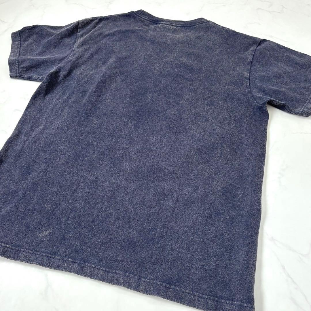 【雑誌記載】ウィムガゼット ナンバリングTシャツ ヴィンテージ加工 ネイビー