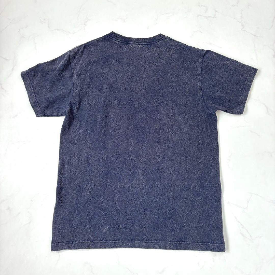 【雑誌記載】ウィムガゼット ナンバリングTシャツ ヴィンテージ加工 ネイビー