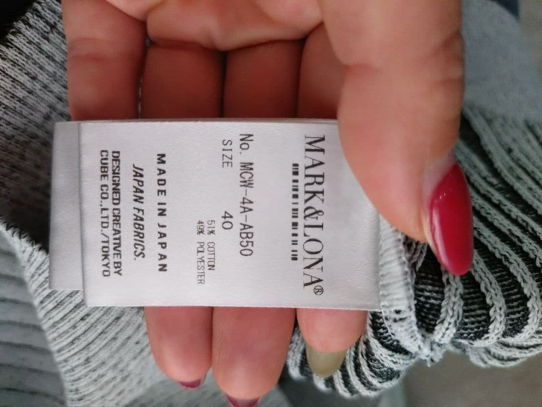 MARK&LONA 半袖ポロシャツ サイズ40 グレー