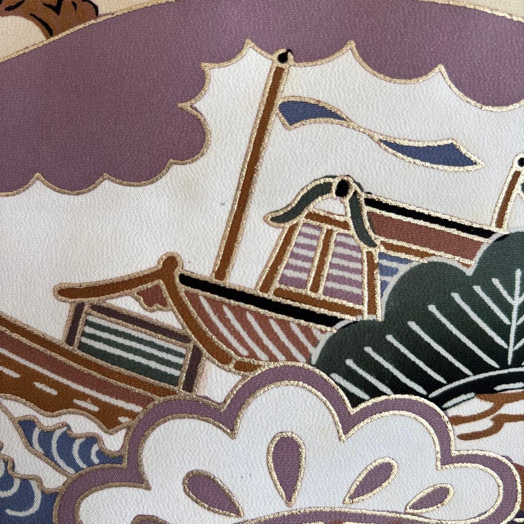 No.9 新品未使用 正絹　男の子お祝い着　長襦袢 七五三　のしめ