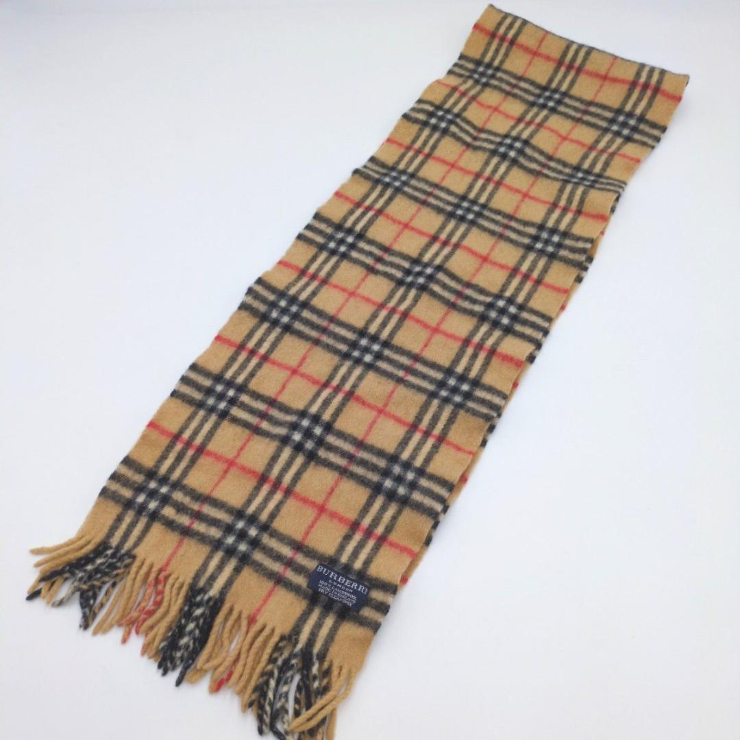 極美品 BURBERRY ラムウール100 ノバチェック 近年タグ バーバリー
