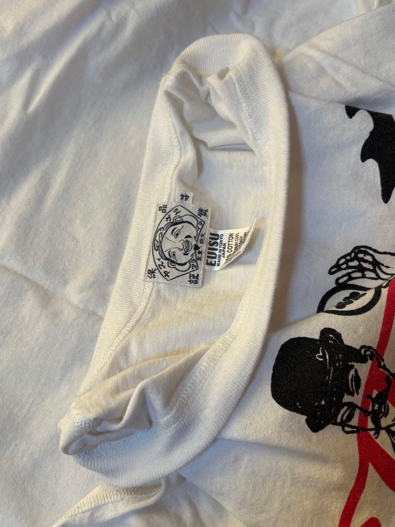 EVISUエヴィス 半袖Ｔシャツ　ホワイト白 世界唯一 山根洋服店 ４４レア