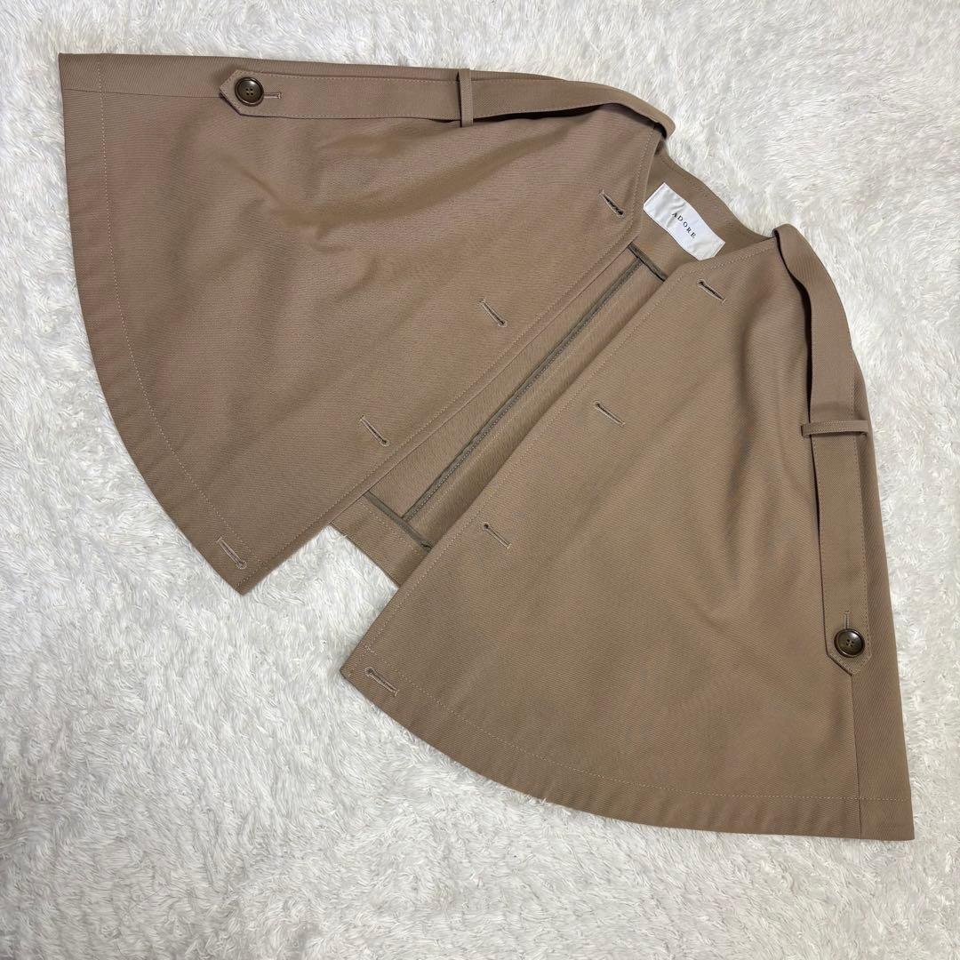 JKDM　ADORE シャンブレー ツイン コート ポンチョ
