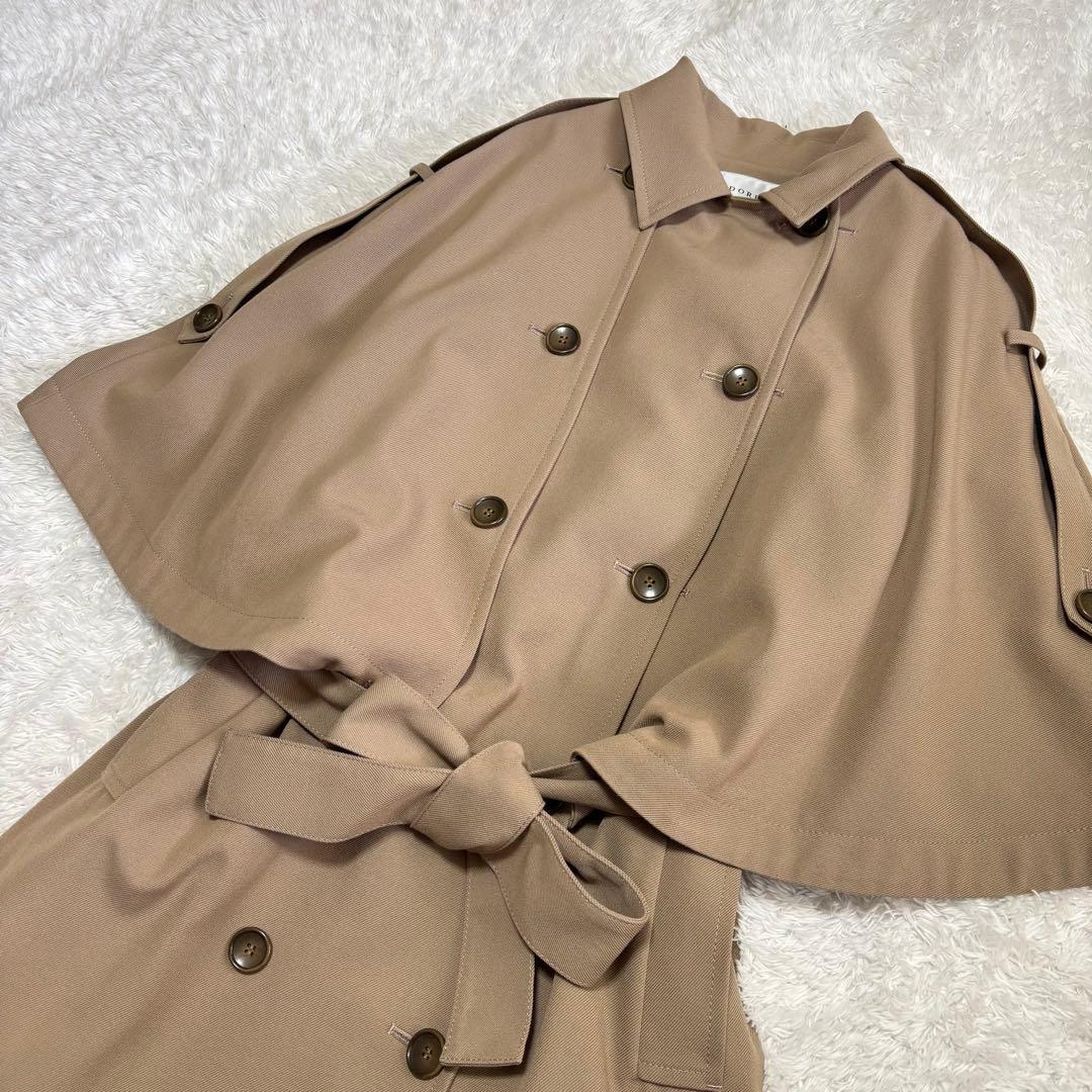 JKDM　ADORE シャンブレー ツイン コート ポンチョ