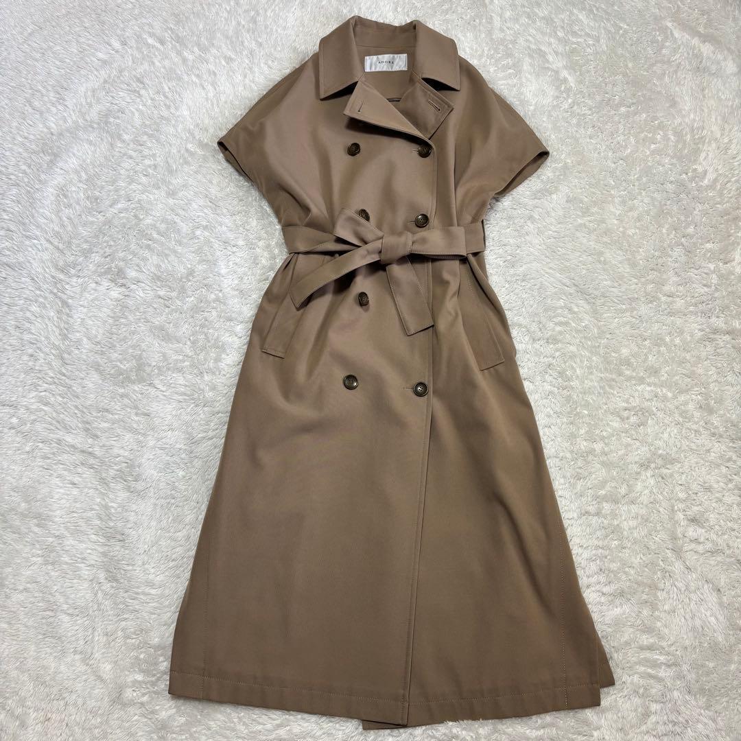 JKDM　ADORE シャンブレー ツイン コート ポンチョ