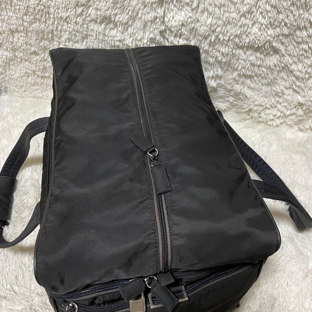 【極美品】PRADA プラダ　ボストンバッグ　旅行　2way ナイロン　ブラック