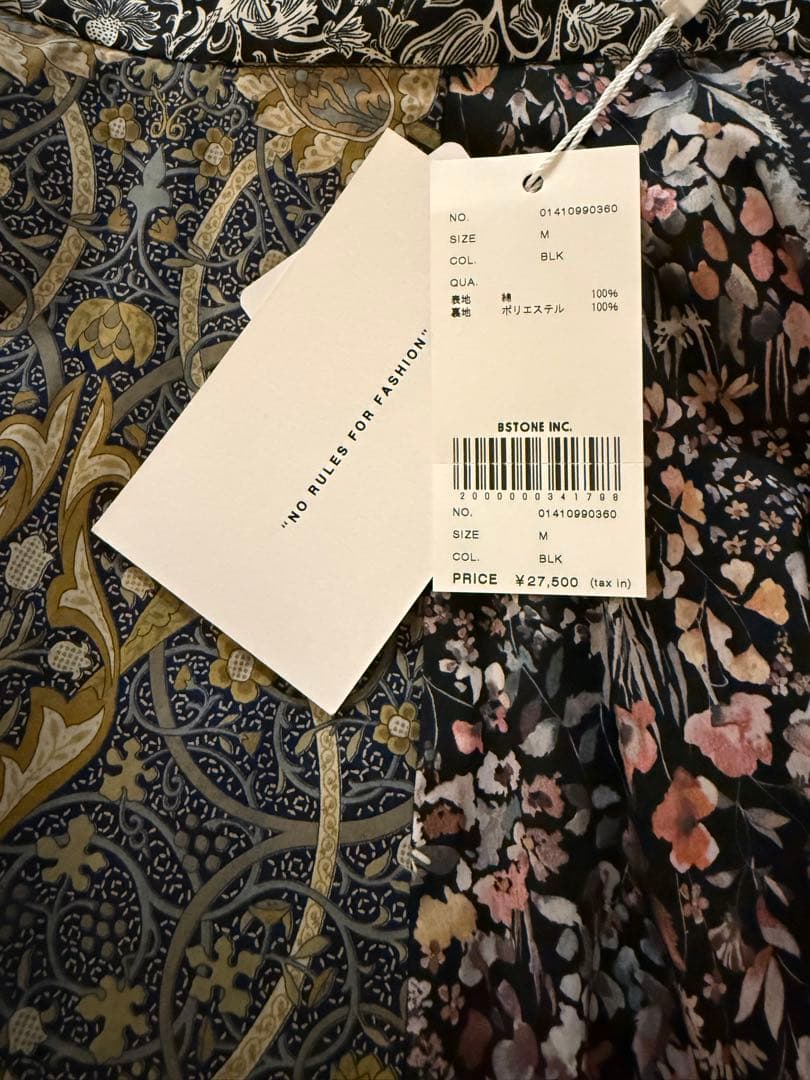 新品　ameri LIBERTY PATCHWORK BLK SKIRT