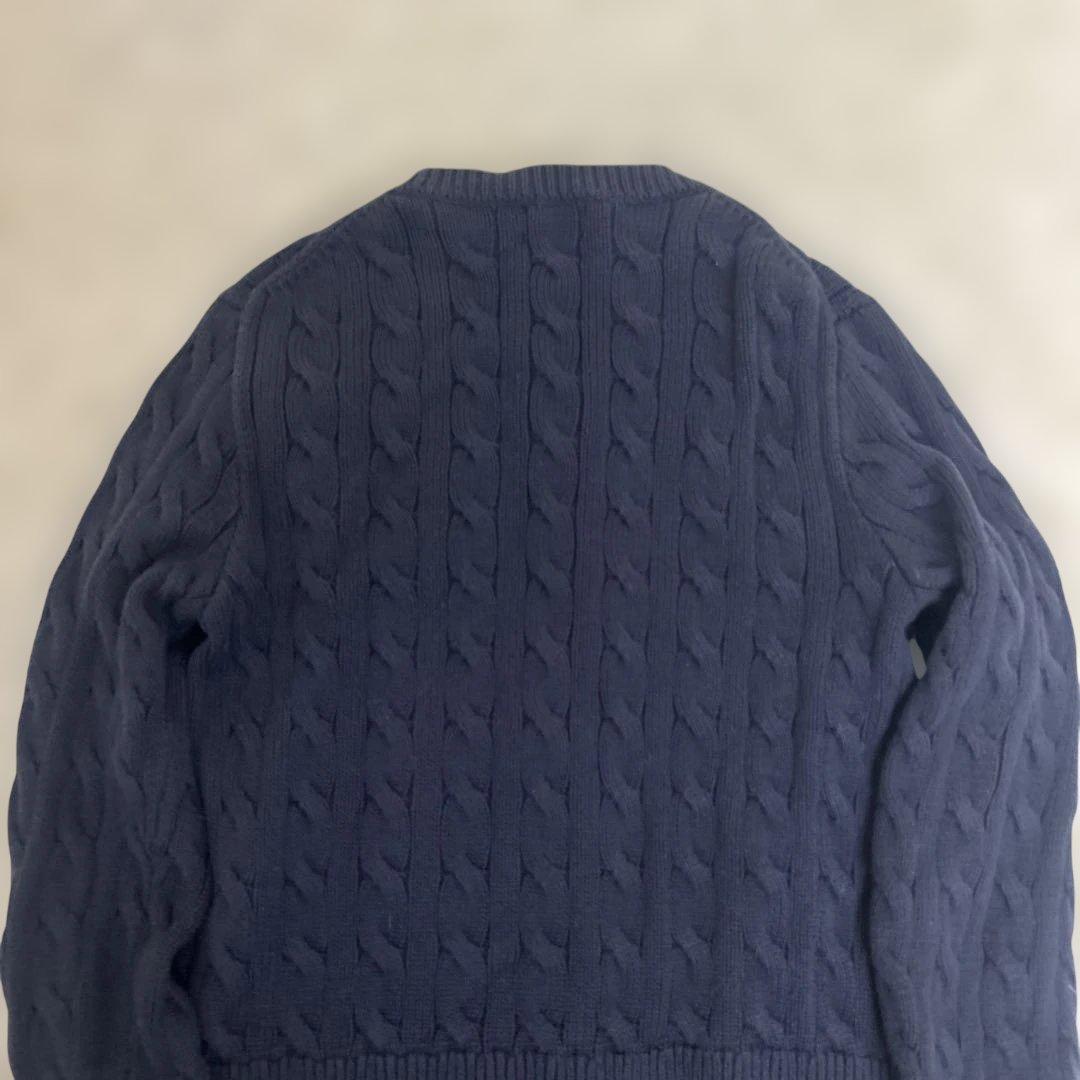 ★美品★POLO RALPH LAUREN 現行QR ケーブルニットカーディガン