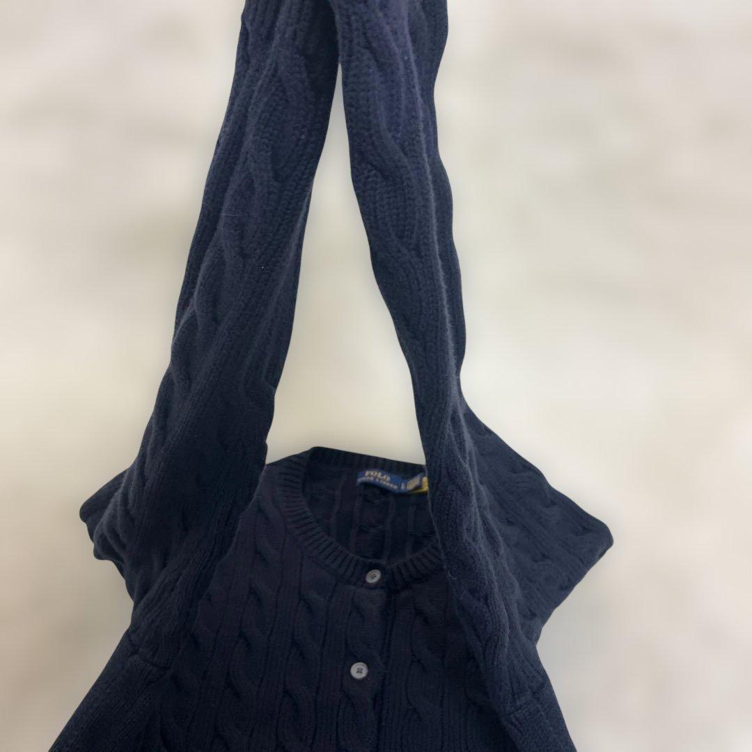★美品★POLO RALPH LAUREN 現行QR ケーブルニットカーディガン