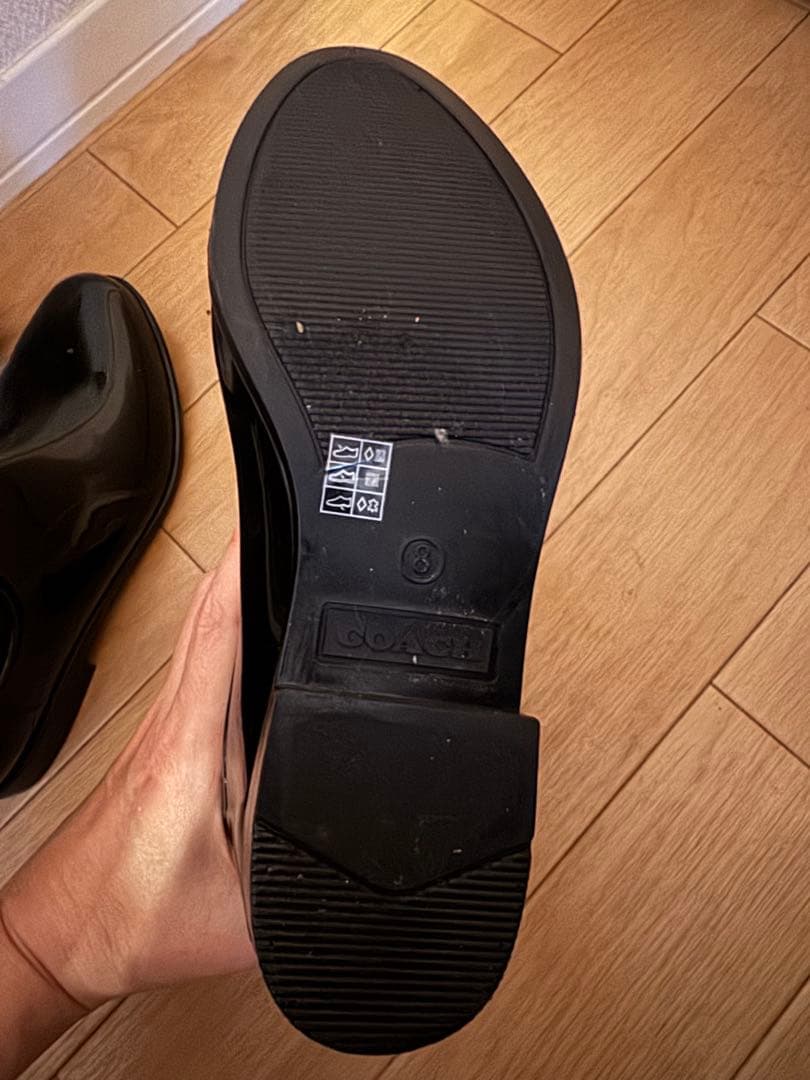 【新品同等】COACH レインブーツ side gore Signature