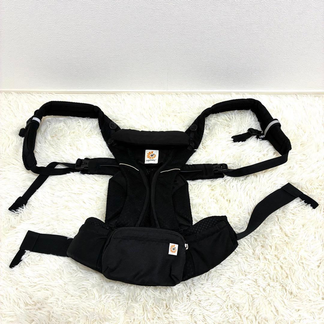 【美品】エルゴベビー OMNI Breeze 抱っこ紐 オニキスブラック 箱付き