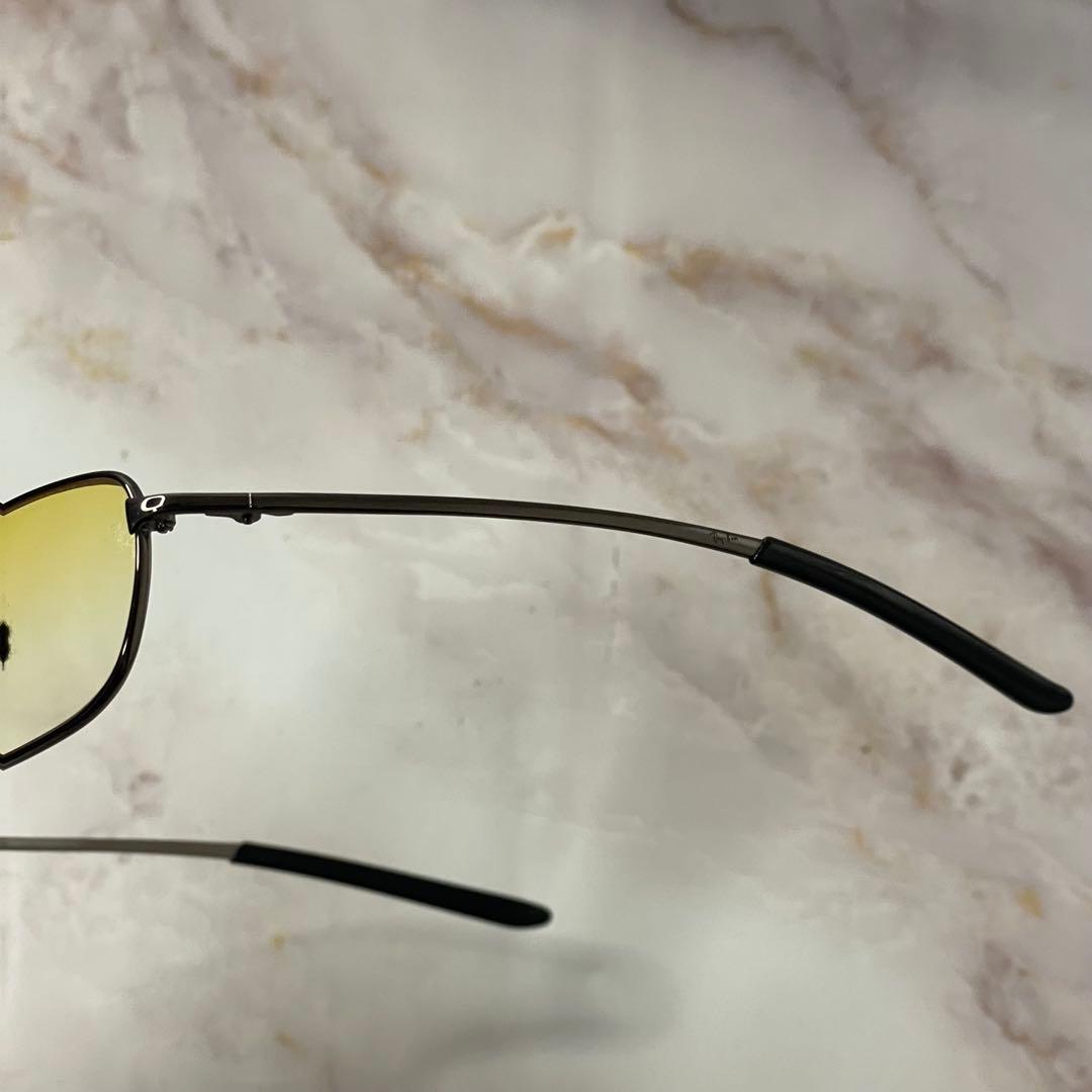 ray ban スクエア y2k イエロー デザイン サングラス ケース付き